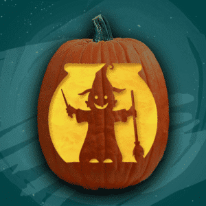 Bewitching Baby – Free Pumpkin Carving Patterns