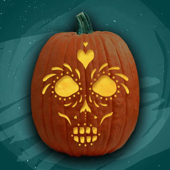 La Dia de los Muertos – Free Pumpkin Carving Patterns