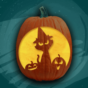 Cats and Witches – Page 4 – Free Pumpkin Carving Patterns